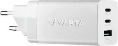 Hálózati töltő, 1xUSB, 2x USB-C kimenet, 65W, VARTA "High Speed"